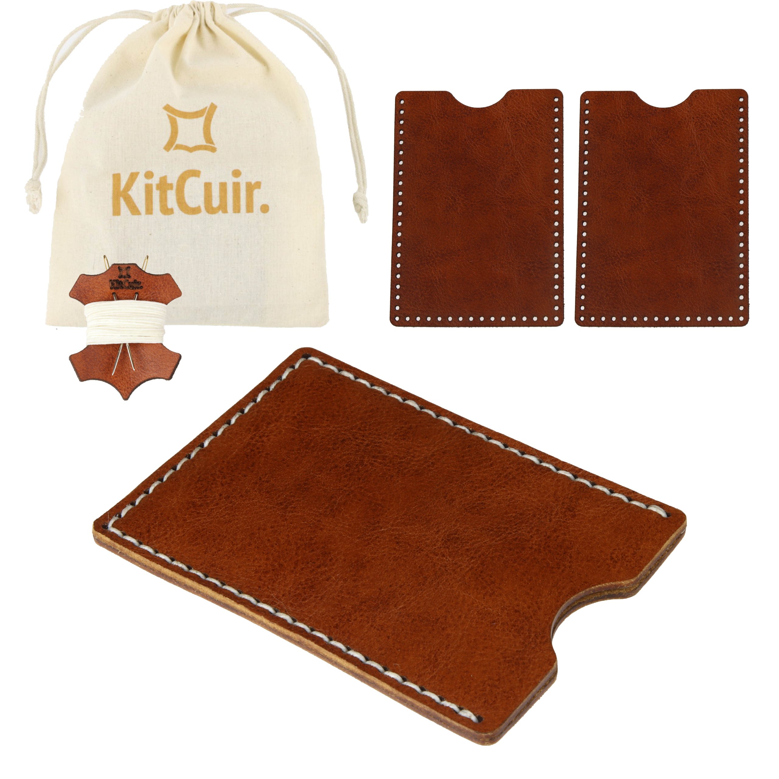 Mini Porte Carte DIY Kit Cuir - Kitcuir
